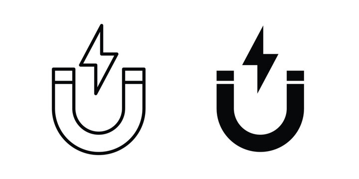 Magnet icon on white background.