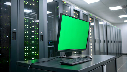Fototapeta premium computer monitor with blank screen
