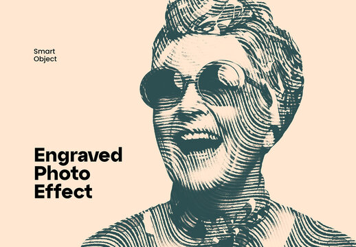 Vintage Engraved Photo Effect