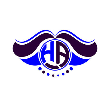 HA letter logo creative design. HA unique design