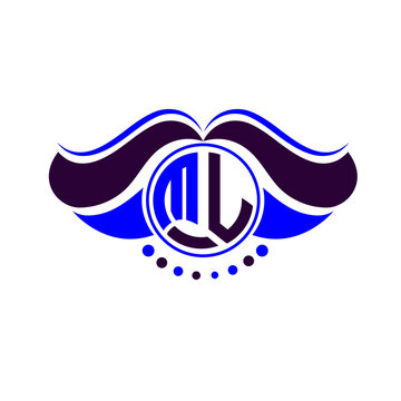 ML letter logo creative design. ML unique design