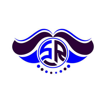 SR letter logo creative design. SR unique design