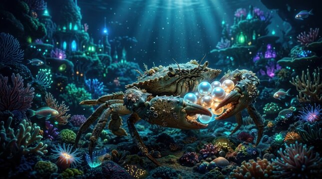 crab on the beach