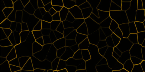  modern black and gorgeous orenge topographic contours lines of mountains. Vintage outdoors style, Topography map background. Vector seamless line wave map texture, contour background.   © Mr Jishana