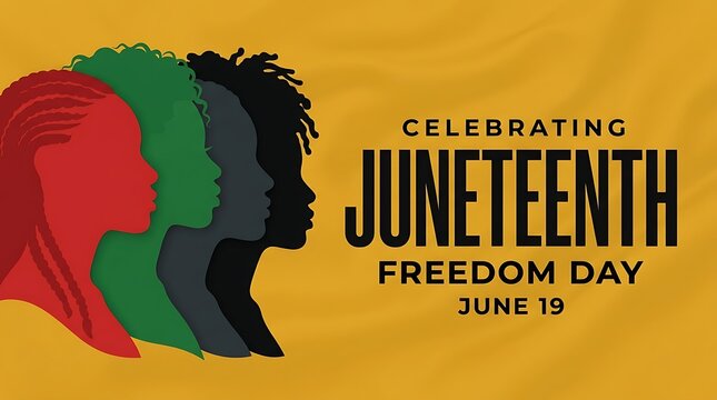 Celebrating juneteenth freedom day june 19th emancipation and independence