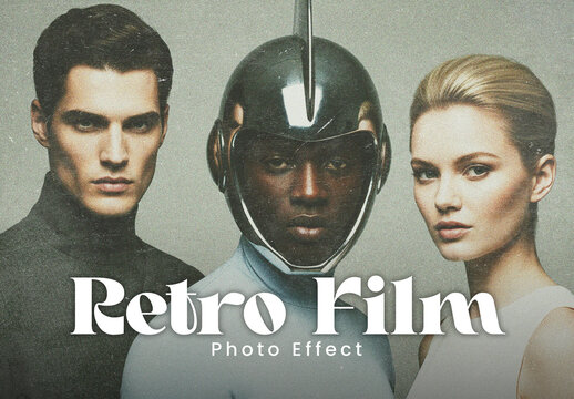 Retro Film Photo Effect Template