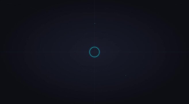 Digital hud target interface overlay for futuristic tech motion animation