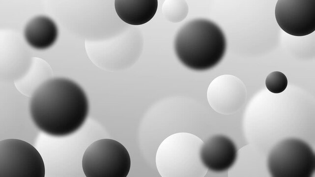 Abstract floating circles - loop background