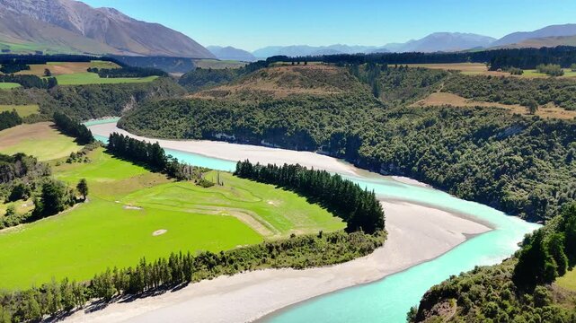 Rakaia Gorge Drone Footage, New Zealand