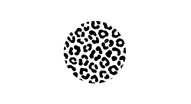 Leopard Print Circle Pattern