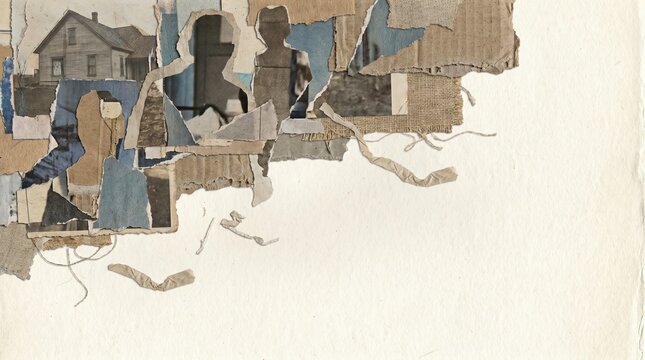Family Conflict Impact, Sad Child Family Crisis, Childhood Trauma Concept, Collage of Conflict and Impact in Artistic Form