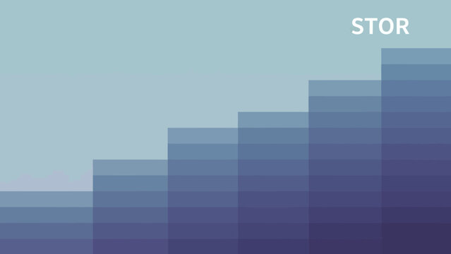 Upward Trend Staircase Graphic with STOR Text