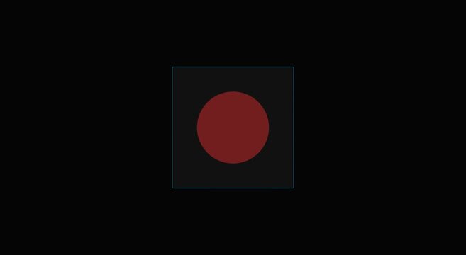 Digital recording button interface animation with pulsing red animation