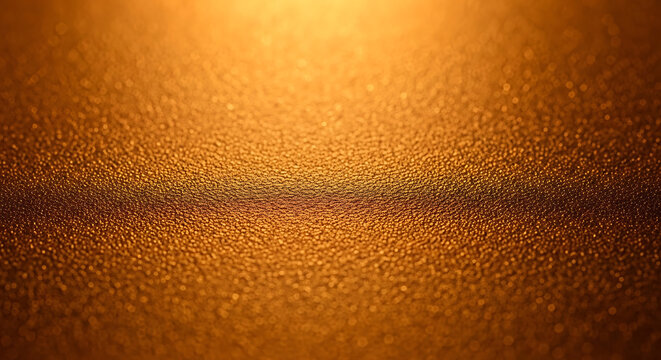Golden leather texture shows bumpy grain patterns under warm light across.