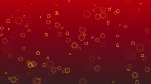 Bubbles rising through deep red and dark gradient liquid motion background
