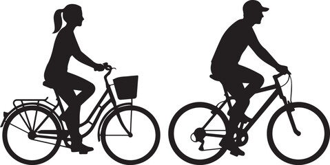 Fototapeta premium Running Man Silhouette Vector Illustration