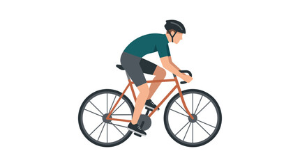 Fototapeta premium Cyclist Riding Bicycle