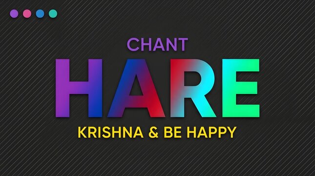 Hindu mythology divine god lord krishna hare krishna mantra graphic design for spiritual wellbeing and devotional art