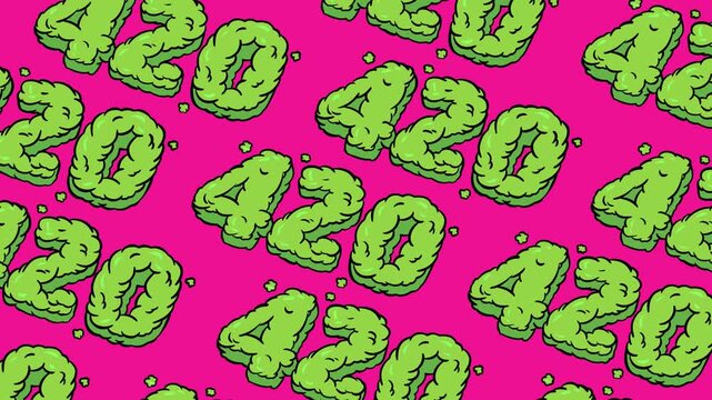 Neon 420 Chaos Hand-Drawn Loop