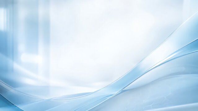 Light Blue Abstract Medical Presentation Background with Clean Copy Space