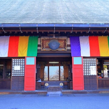 Kitainjikeido, located at Kita-in, a Buddhist temple with cherry blossoms in Kawagoe, Saitama, Japan 