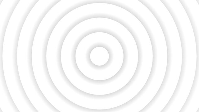 Clean white background with concentric circles and shadows. White background abstract. Professional white background for elegant corporate presentation and modern digital layout design.