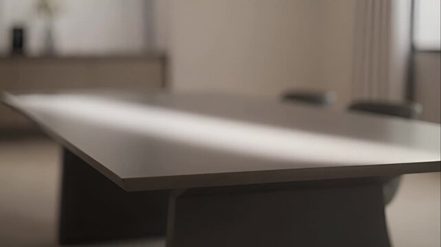 Blurry office table with chair.