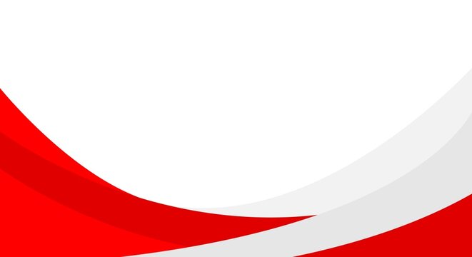 kurva merah putih minimalis dengan tampilan profesional untuk banner dan poster.