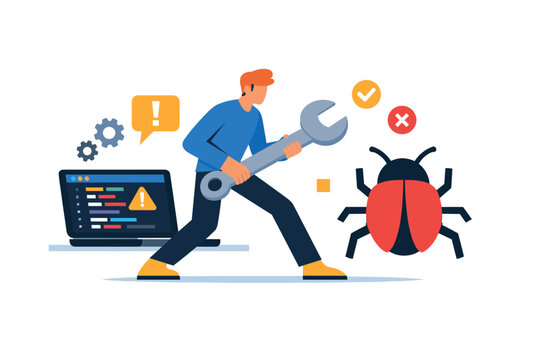 Bug Fixing with Developer Repairing Software Issue