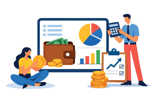 Budget Planning App with Wallet and Financial Charts