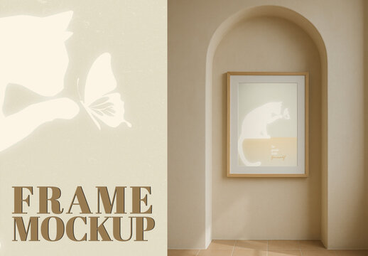 Elegant Archway Frame Mockup PSD