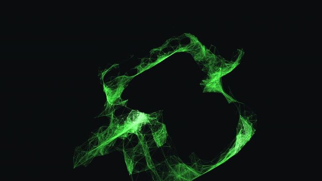 Flawless mathematical seamless loop of Mobius Strip. Generated via code, this 4K Plexus background features sweeping scanners in Bio-Luminescence colors. Perfect for tech projects.