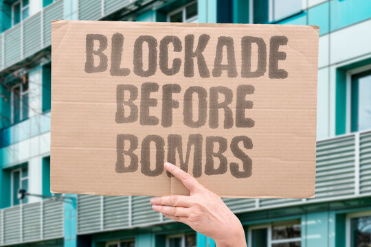 "Blockade Before Bombs" Blockades historically precede military intervention in targeted nations. BLOCKADES. ECONOMIC. MILITARY. INTERVENTION. TARGETED.