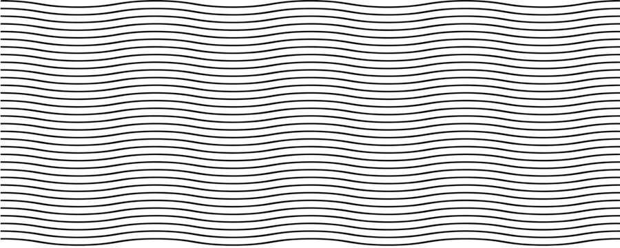 Thin wavy lines background. Vector zigzag and wavy horizontal underline. Vector