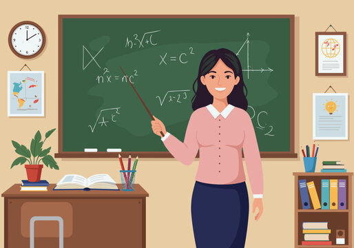 teacher in classroom