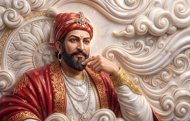 Obraz premium shivaji 3d look 