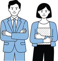 Fototapeta premium professional business partners handshake agreement flat vector illustration