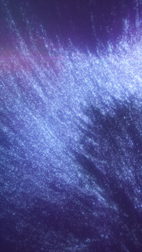 Blue swirling particle vortex with a dark center, forming a cosmic tunnel and glowing nebula-like abstract background