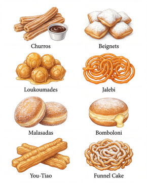 Fried dough and sweet snacks