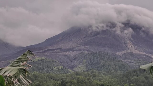 Mount Lewotobi in East Flores, Indonesia, is an active volcano that frequently erupts.
