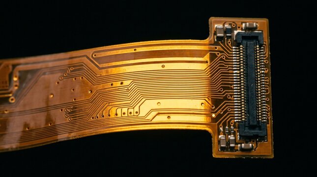 Flexible Printed Circuit Board Ribbon Cable Connector Component.