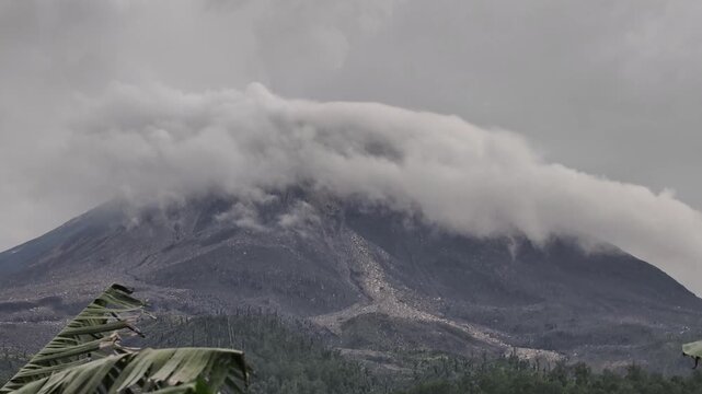 Mount Lewotobi in East Flores, Indonesia, is an active volcano that frequently erupts.