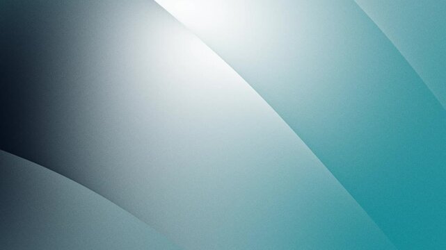 Abstract teal and silver curved gradient animated background with smooth glossy layers, cinematic lighting, and modern luxury aesthetic. Perfect for corporate branding, tech visuals