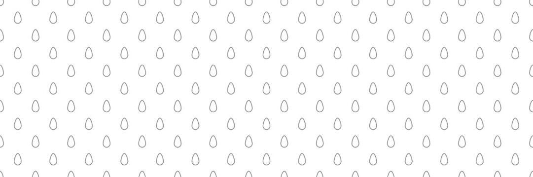 Minimal seamless pattern with repeating teardrop and raindrop symbols.
