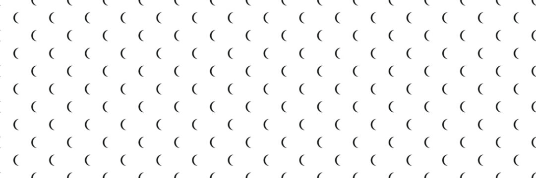 pattern with repeating crescent moon symbols