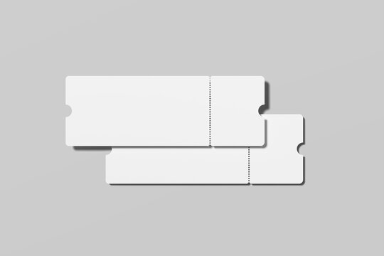 Boarding Pass Blank Mockup