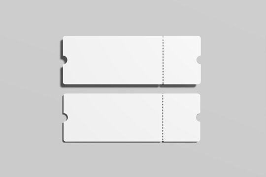 Boarding Pass Blank Mockup