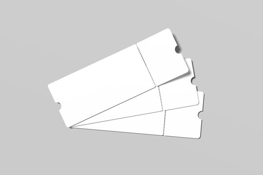 Boarding Pass Blank Mockup