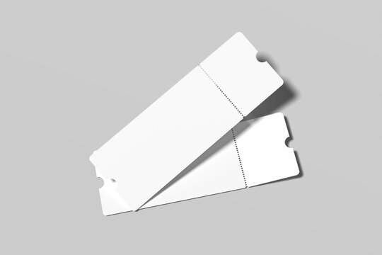 Boarding Pass Blank Mockup