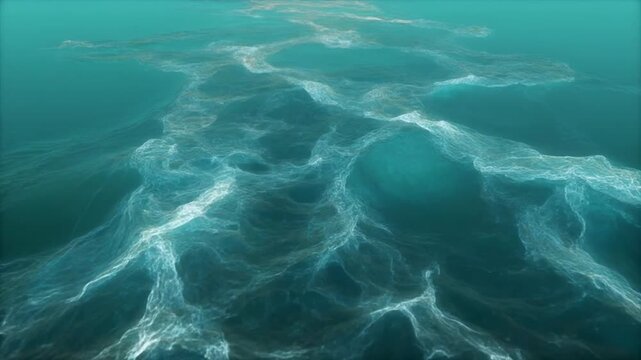 Abstract Underwater Light Caustics Ripples